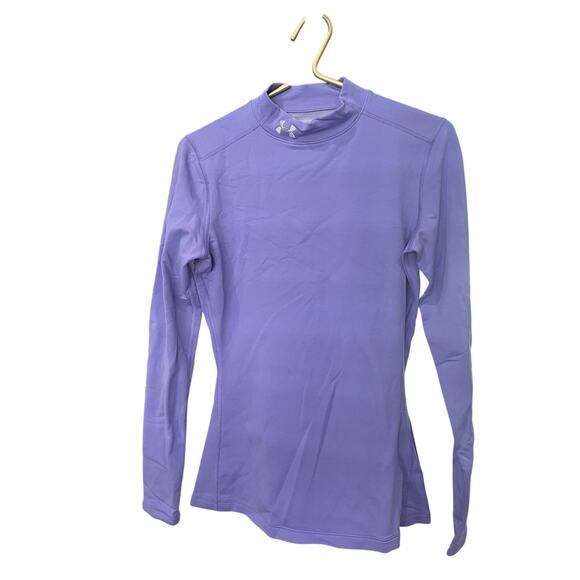 Under Armour Purple ColdGear Top M – Semi‑Fitted Long Sleeve, EUC - Picture 2 of 5